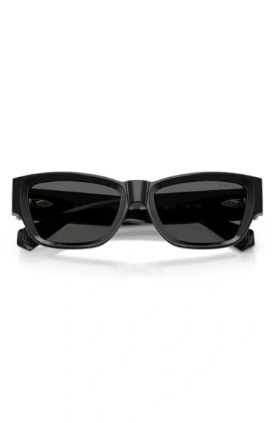 Tiffany & Co . 54mm Rectangular Sunglasses In Black