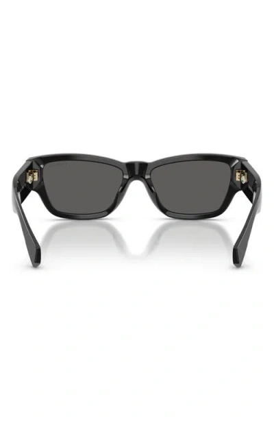Tiffany & Co . 54mm Rectangular Sunglasses In Black