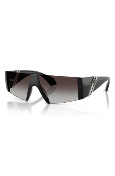 Versace 136mm Rectangular Sunglasses In Black