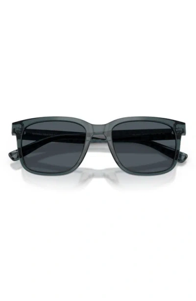 Brooks Brothers 53mm Rectangular Sunglasses In Black