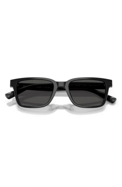 Brooks Brothers 53mm Rectangular Sunglasses In Black
