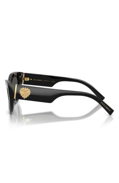 Dolce & Gabbana Devotion Sunglasses In Black