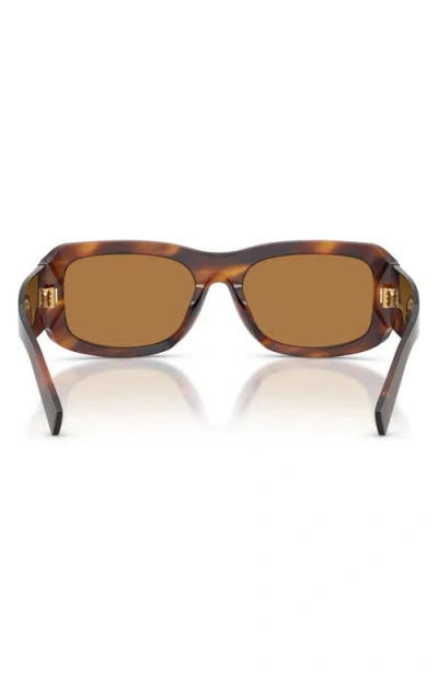 Dolce & Gabbana Dolce  Gabbana Eyewear Rectangular Frame Sunglasses In Brown