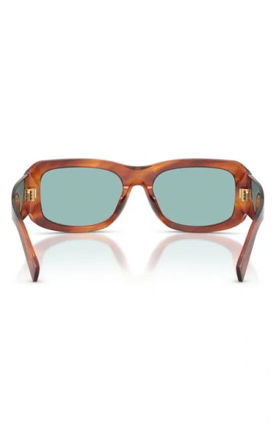 Dolce & Gabbana Oversized Rectangular Sunglasses In Brown
