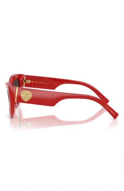 Dolce & Gabbana Devotion Sunglasses In Red