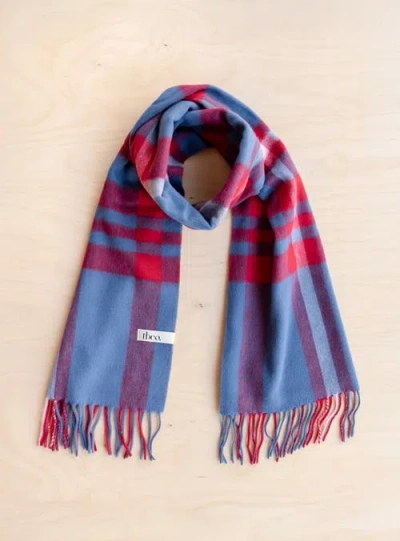 Tbco Lambswool Geomteric Pattern Oversized Scarf In Multi