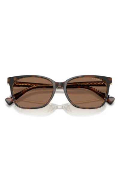 Ralph 56mm Gradient Square Sunglasses In Brown