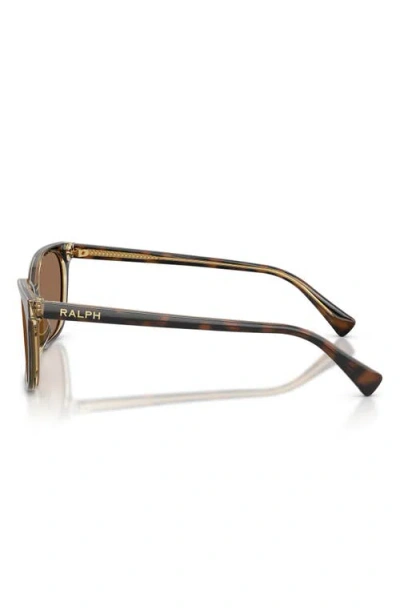 Ralph 56mm Gradient Square Sunglasses In Brown