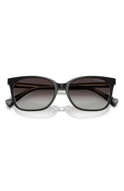 Ralph 56mm Gradient Square Sunglasses In Black