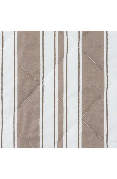 Matouk Elio Striped King Sham In Brown