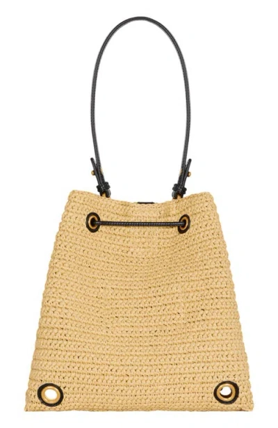 Balmain Pulse Crochet And Leather Backpack In Nude