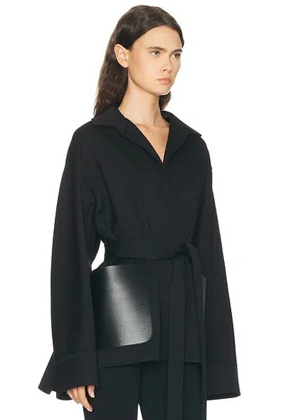 Alaïa Wrap Jacket In Black