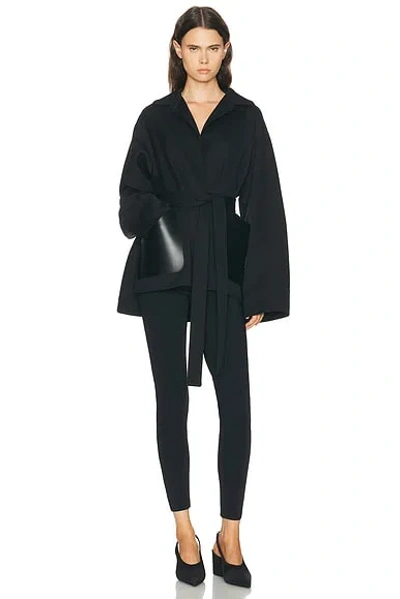 Alaïa Wrap Jacket In Black