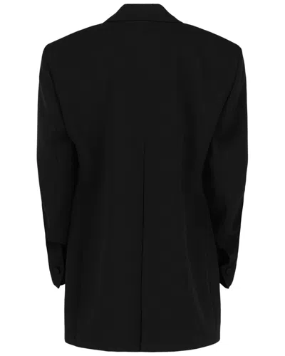 Givenchy Pleated Single-breasted Blazer In Black