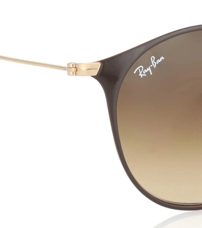Shop Ray Ban Rb3546 Round Sunglasses In Brown