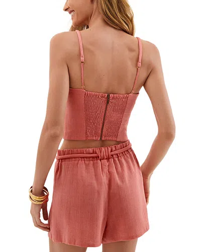 Vix Solid Cassia Top In Pink
