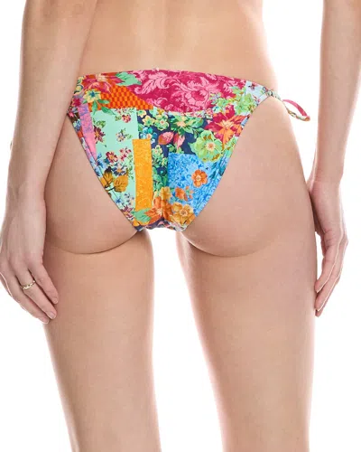 Monte And Lou Tie Side Bikini Bottom In Pink