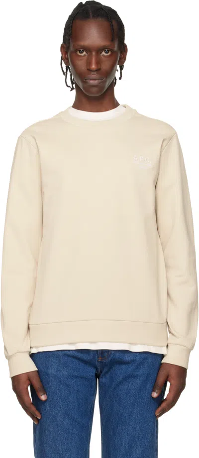 A.p.c. Logo Sweatshirt In Pattern