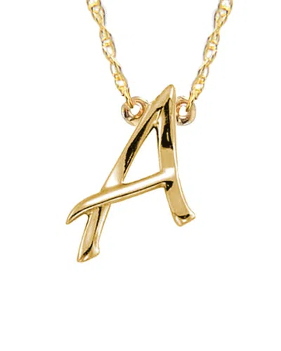 Jane Basch 14k A Z Initial Necklace In Gray