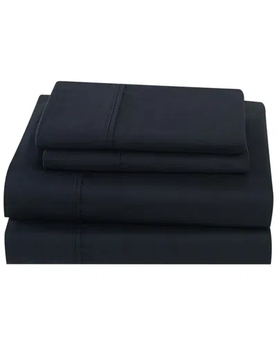 Cannon Solid Percale Sheet Set In Black