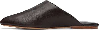 A.p.c. Leather Mules In Black