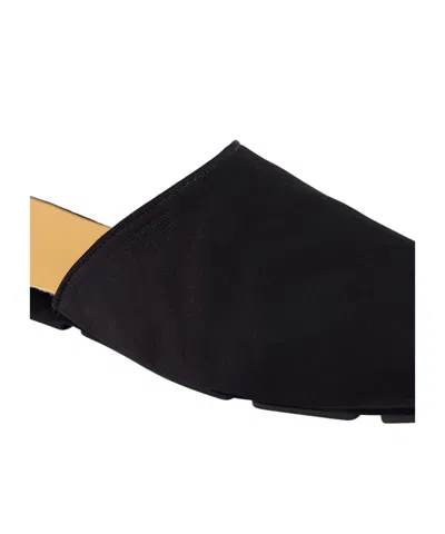Tom Ford Flat Leather Slippers In Black