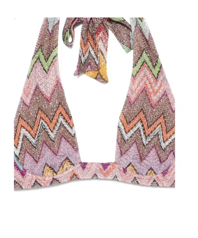 Missoni Zigzag-patterned Bikini In Multi