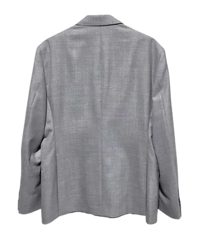 Lardini Double-breasted Peak-lapel Blazer In Gray