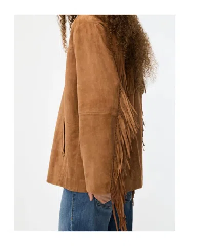 Iblues Suede Jacket In Multi