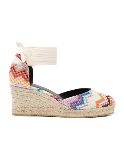 Missoni Eva 60 Striped Woven Espadrilles Sandals In Multi