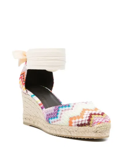 Missoni Eva 60 Striped Woven Espadrilles Sandals In Multi