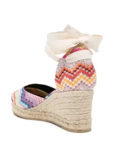 Missoni Eva 60 Striped Woven Espadrilles Sandals In Multi