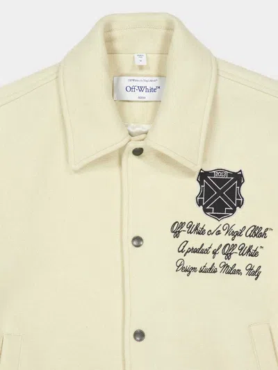 Off-white Buttoned Shirt Jacket In Neutral