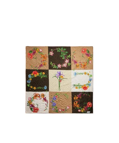 Gucci Printed Silk Shawl In Multi