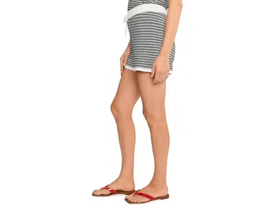 Varley Cotton Knitted Villiers Shorts In Multi