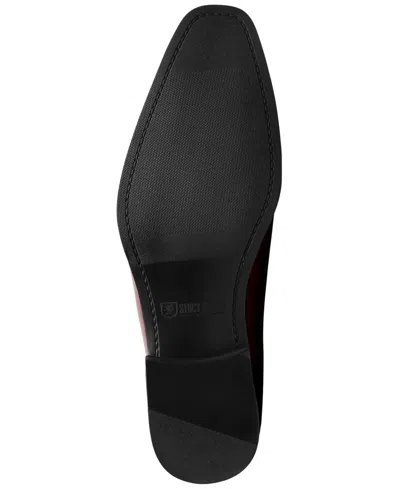 Stacy Adams Sprague Quilted Vamp Loafer In Burgundy