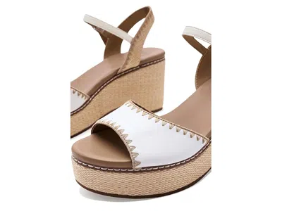 Naturalizer Della Platform Ankle Strap Sandal In White