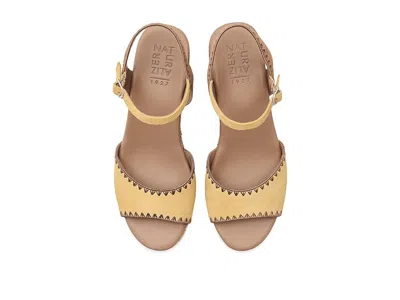 Naturalizer Della Platform Ankle Strap Sandal In Yellow