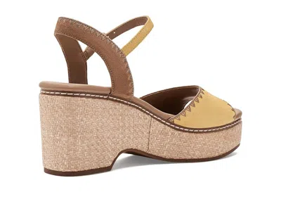 Naturalizer Della Platform Ankle Strap Sandal In Yellow