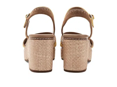 Naturalizer Della Platform Ankle Strap Sandal In Yellow