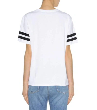 Shop Each X Other Printed Cotton T-shirt In White