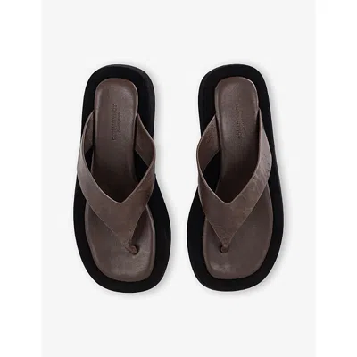 Tony Bianco Kyra Toe Thong Sandals In Black