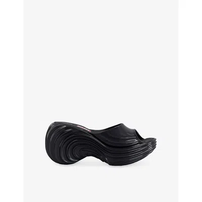 Melissa X Diesel Quantum Platform Wave Slides In Black