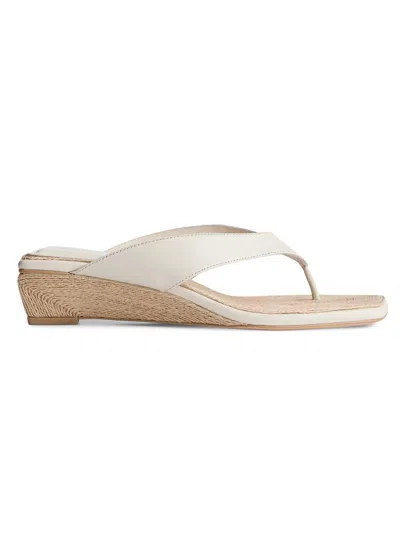 Rag & Bone Jo Thong Wedge Sandal In White
