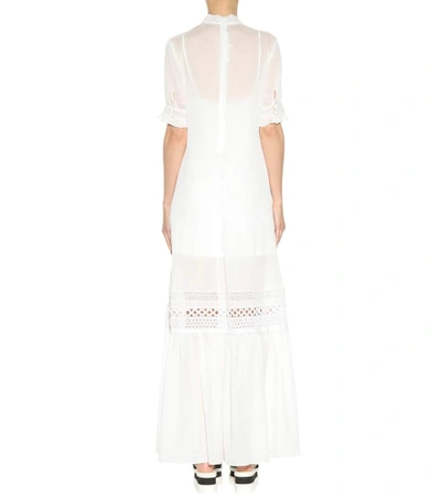 Shop Mcq By Alexander Mcqueen Floor-length Dress In Ivory