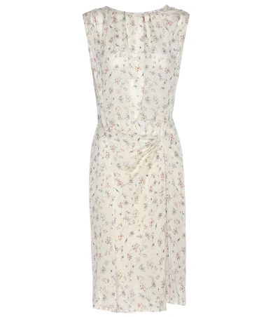 Isabel Marant Taos Floral Silk Dress In White