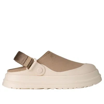 Ugg W Goldenglow Canvas Clog In Brown