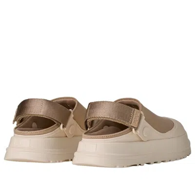 Ugg W Goldenglow Canvas Clog In Brown