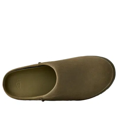 Ugg ® Men's Otzo Clog Nubuck Shoes In Burnt Olive In Green