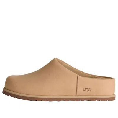 Ugg Silk Lace Slippers Rubber Sole Design In Brown
